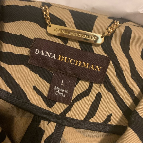 Dana Buchman Tan & Black Zebra Jacket with Belt - Picture 3 of 3